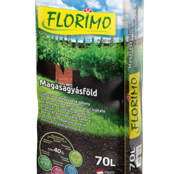 FLORIMO magaságyás föld, 70 l
