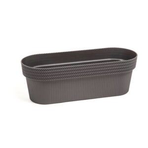 Balkonláda, Jersey, 38 cm, antracit szürke