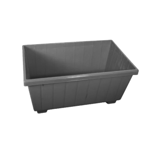 Virágláda, Polka, 30 x 30, szürke