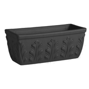 Balkonláda, 60 cm, antracit, virágos